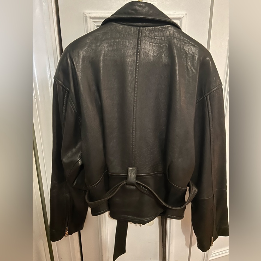 Andrew Marc Dark Brown Espresso leather jacket